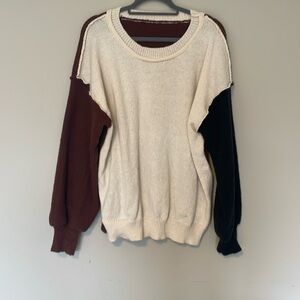 Colour block sweater